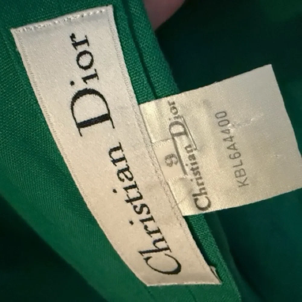 Vintage Christian Dior Lightweight Green Blazer